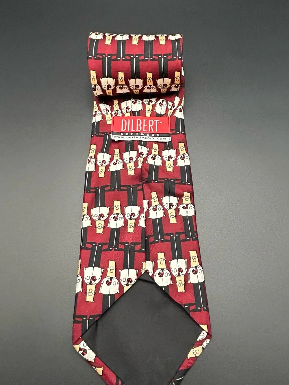 Dilbert Softwear Men's Necktie Dilbert Updated Trad 100% Silk Made in USA NWOT